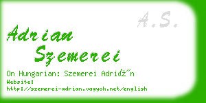 adrian szemerei business card